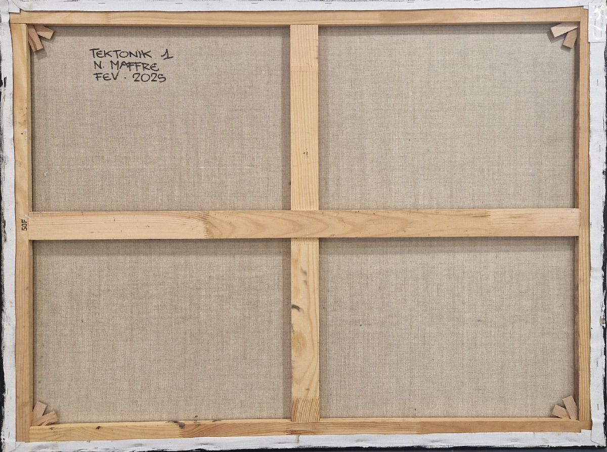 Tableau de N MAFFRE a pour titre  Tektonik 1 style abstrait dim : N MAFFREprix:1100