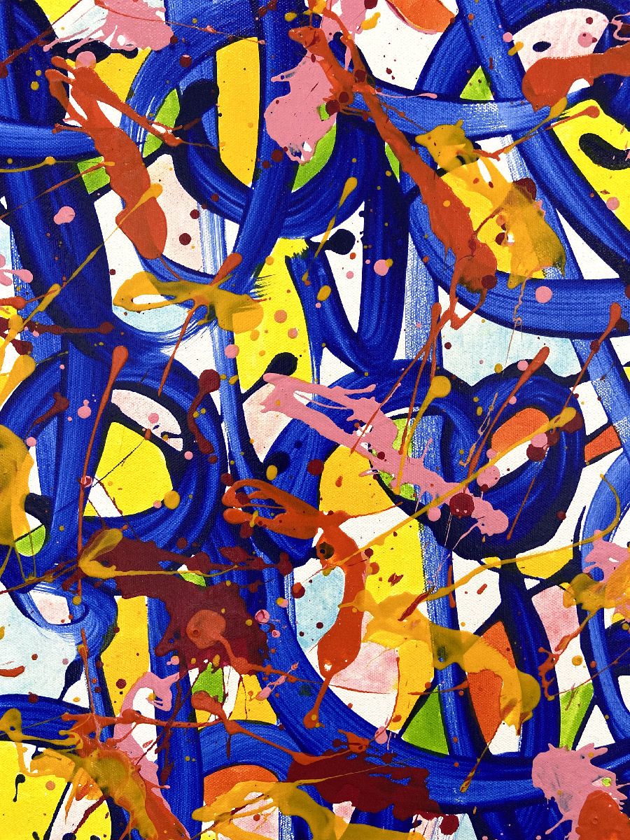 Tableau de STEPHANE RIME a pour titre  noname D87 style abstrait dim : STEPHANE RIMEprix:590