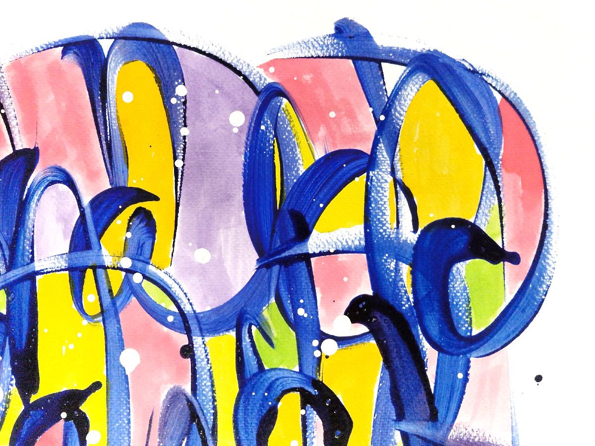 Dessin de STEPHANE RIME a pour titre  Noname n°C164 style abstrait dim : STEPHANE RIMEprix:140