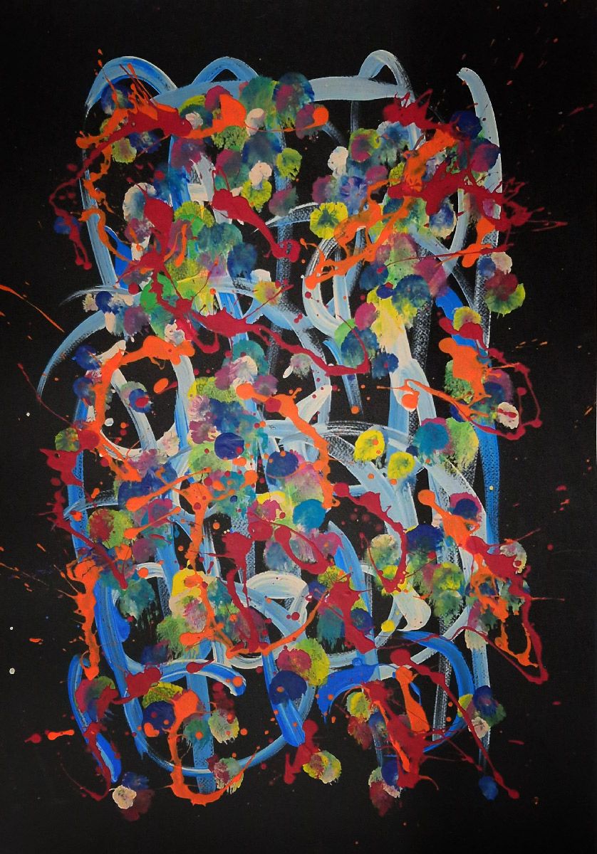 Dessin de STEPHANE RIME a pour titre  Noname n°C250 style abstrait dim : STEPHANE RIMEprix:140