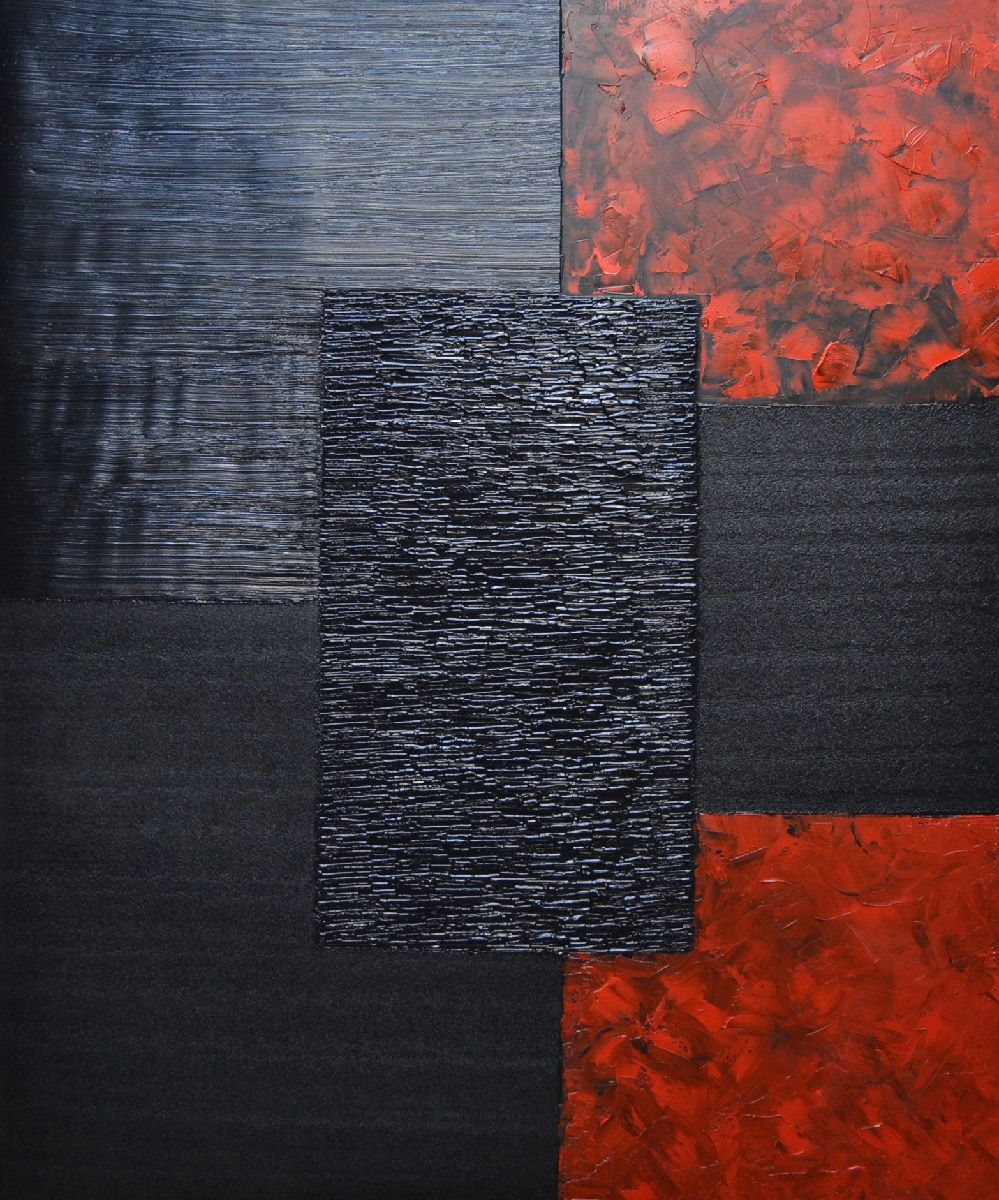Tableau de ALAIN BECANNE a pour titre  Peinture 12-2025-57 style abstrait dim : ALAIN BECANNEprix:950