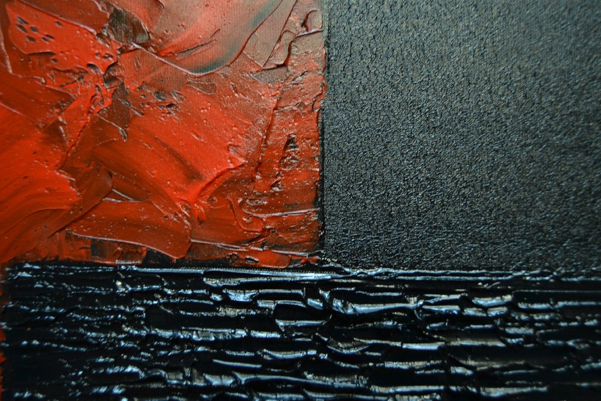 Tableau de ALAIN BECANNE a pour titre  Peinture 12-2025-57 style abstrait dim : ALAIN BECANNEprix:950
