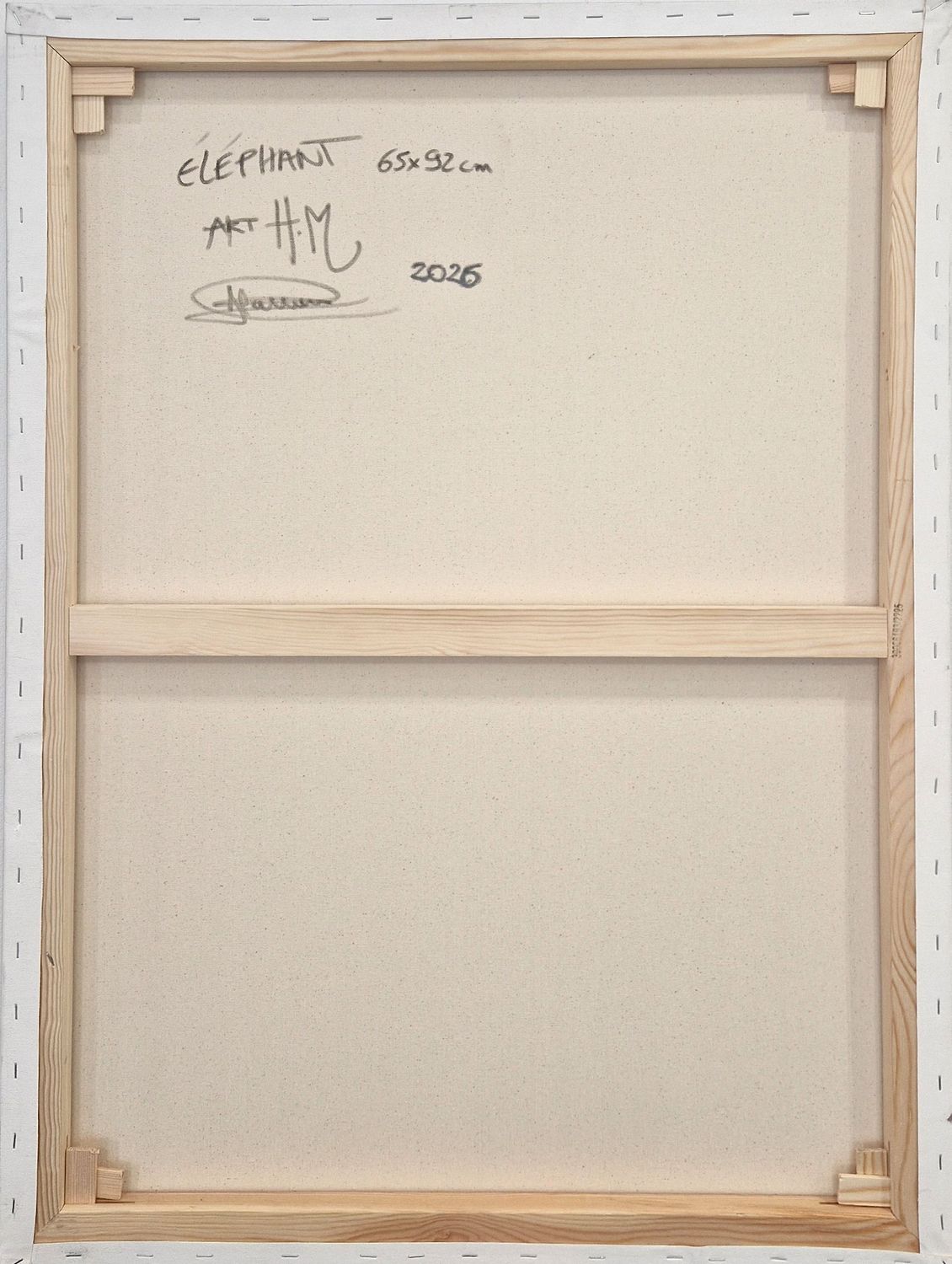 Tableau de ART HM a pour titre  Eléphant style street art dim : ART HMprix:950