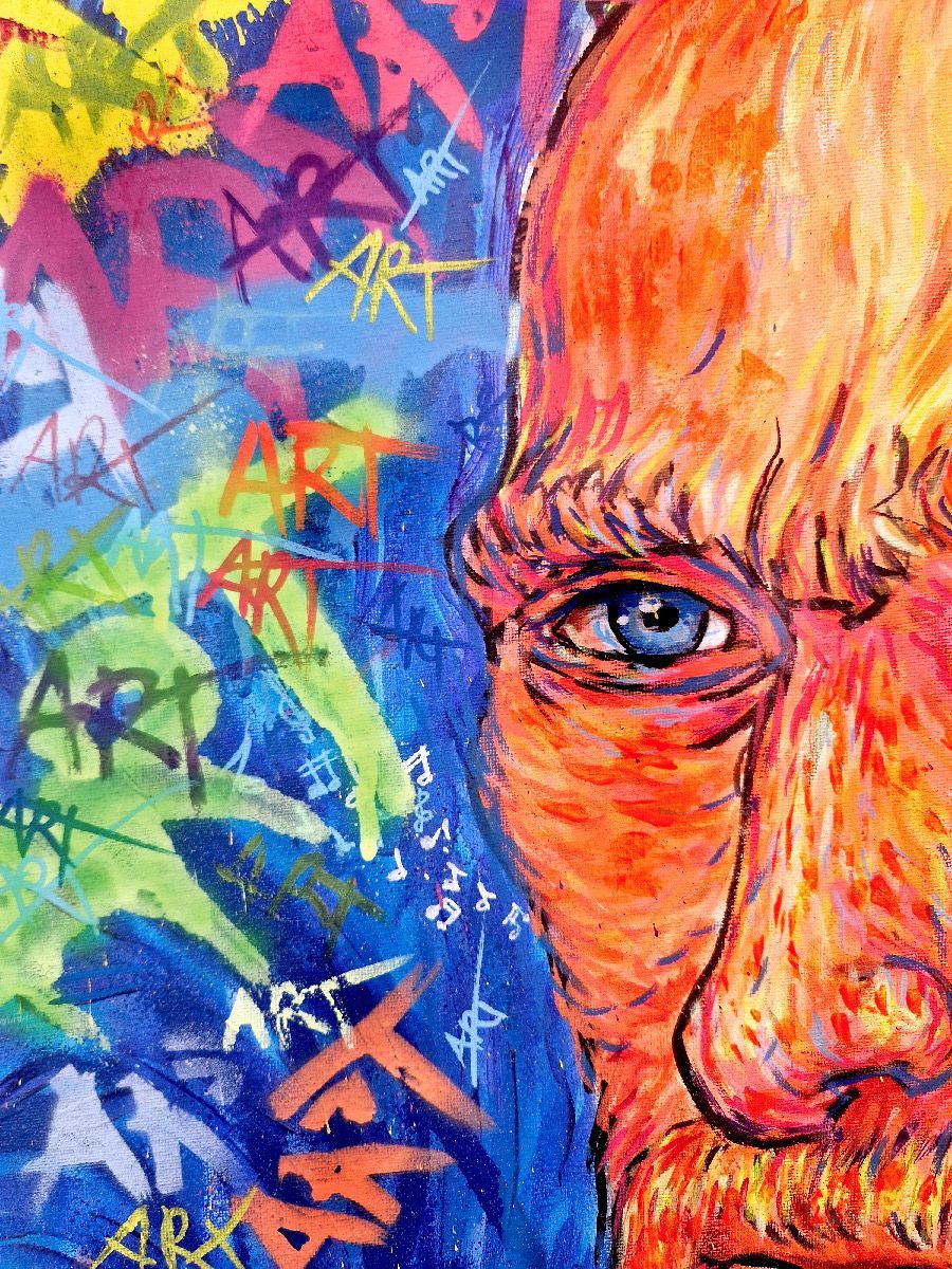 Tableau de ART HM a pour titre  Van Gogh UV style figuratif, graphique dim : ART HMprix:800