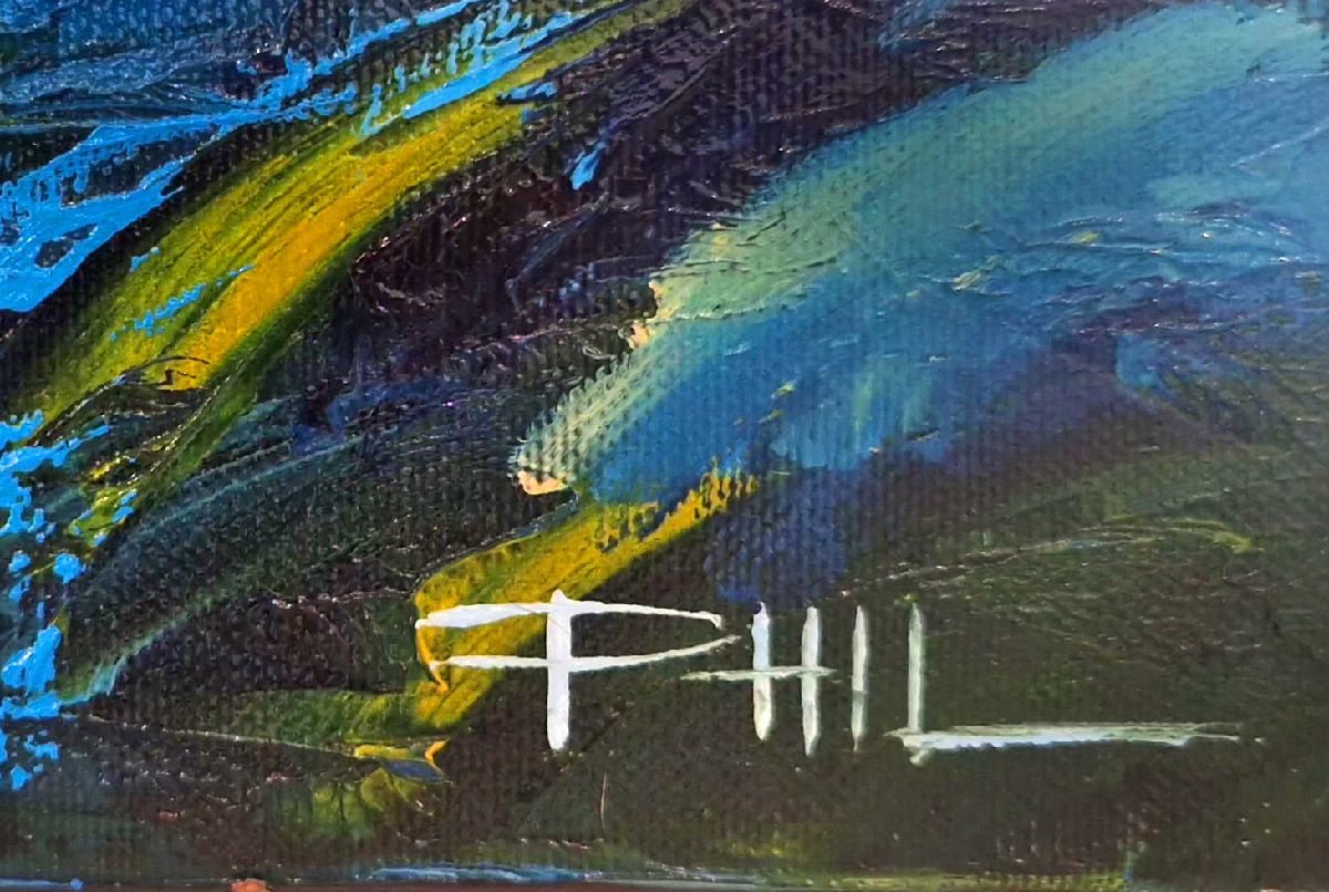 Tableau de PHIL a pour titre  Meditation style figuratif dim : PHILprix:450