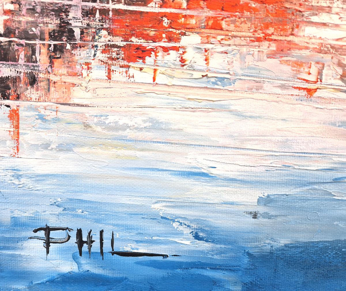 Tableau de PHIL a pour titre  Saint-Jean, Lyon style figuratif dim : PHILprix:700
