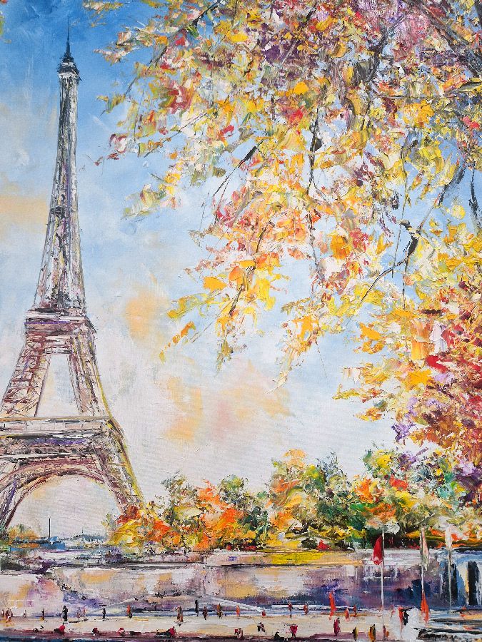 Tableau de PHIL a pour titre  Paris style abstrait dim : PHILprix:700