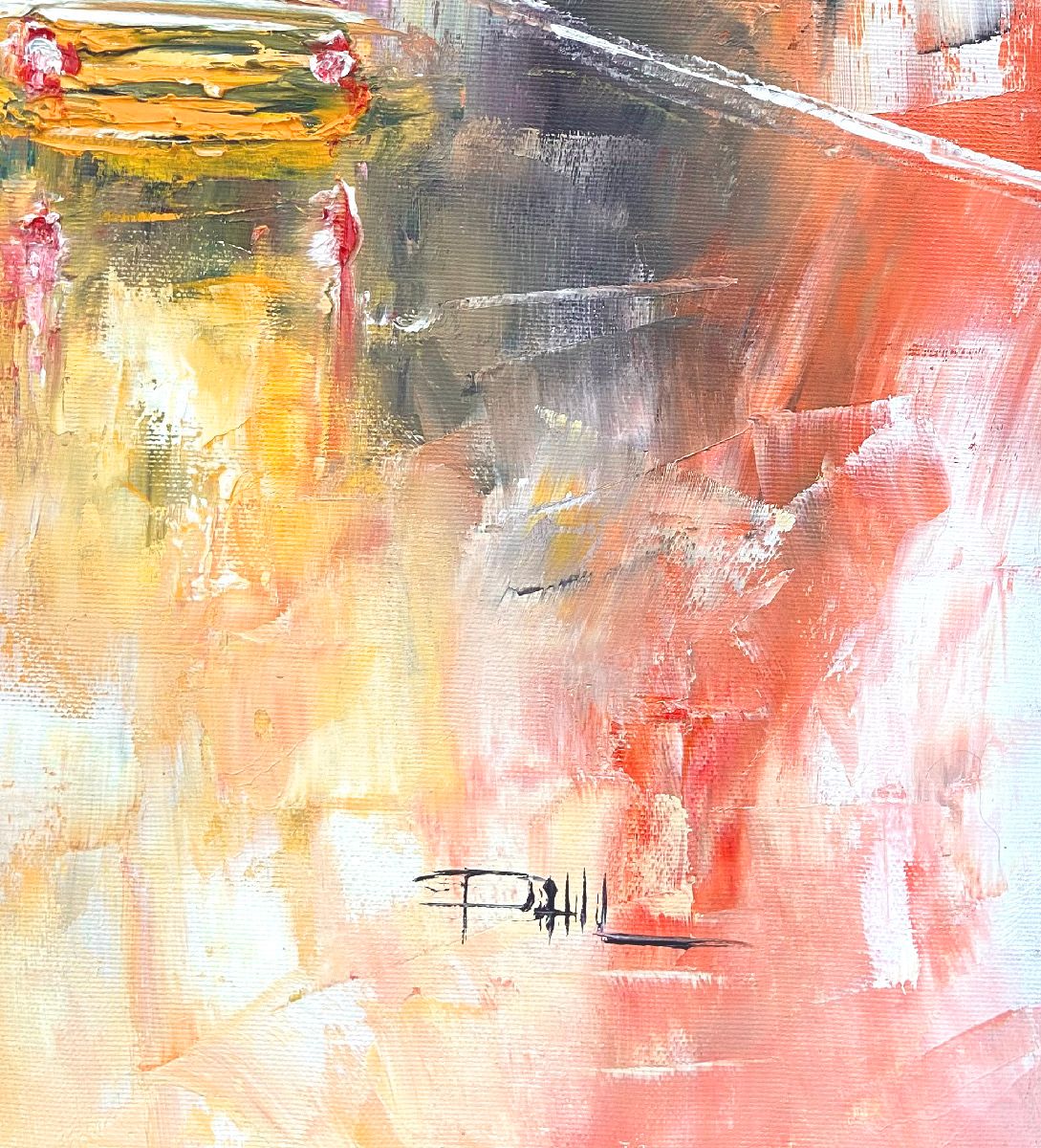 Tableau de PHIL a pour titre  Au Soleil de Times Square, NY style figuratif dim : PHILprix:700