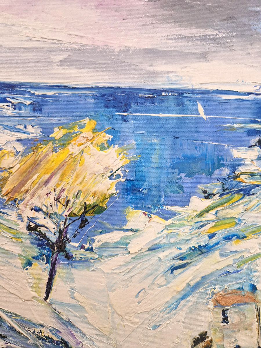Tableau de PHIL a pour titre  LE PETIT VALLON style no dim : PHILprix:550