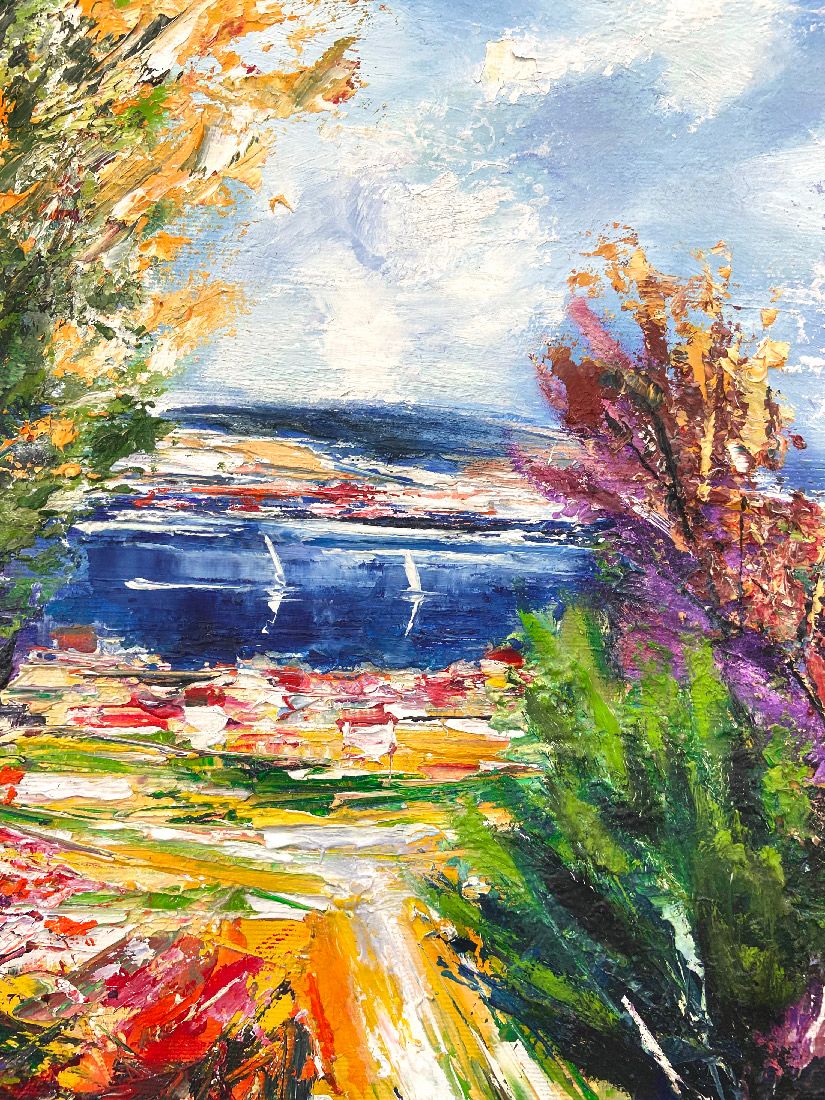 Tableau de PHIL a pour titre  Coté mer style figuratif dim : PHILprix:250