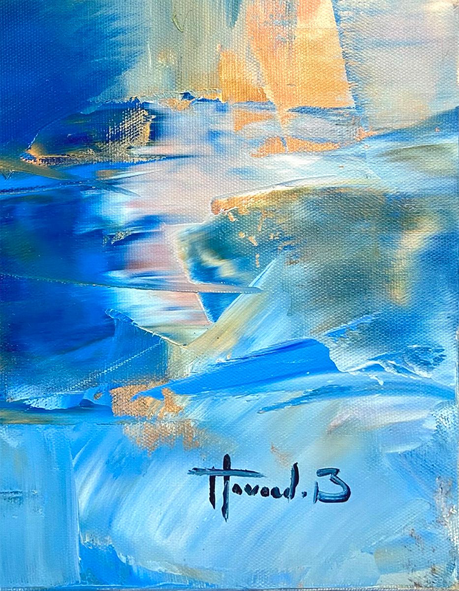 Tableau de BENOIT HAVARD a pour titre  Maria Del Salute style abstrait dim : BENOIT HAVARDprix:2125