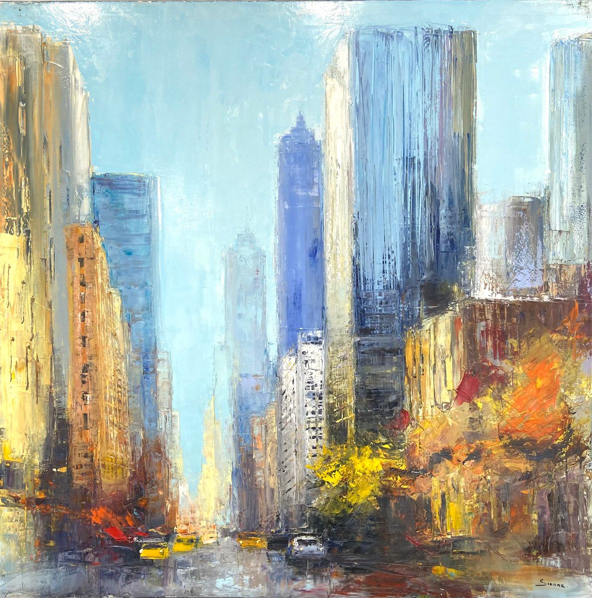 Tableau de BENOIT HAVARD a pour titre  New York Immersion style abstrait dim : BENOIT HAVARDprix:2500