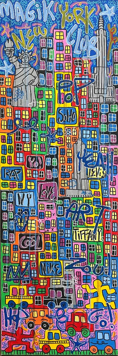 Tableau de RICO SAB a pour titre  New-York love style street pop art dim : RICO SABprix:900