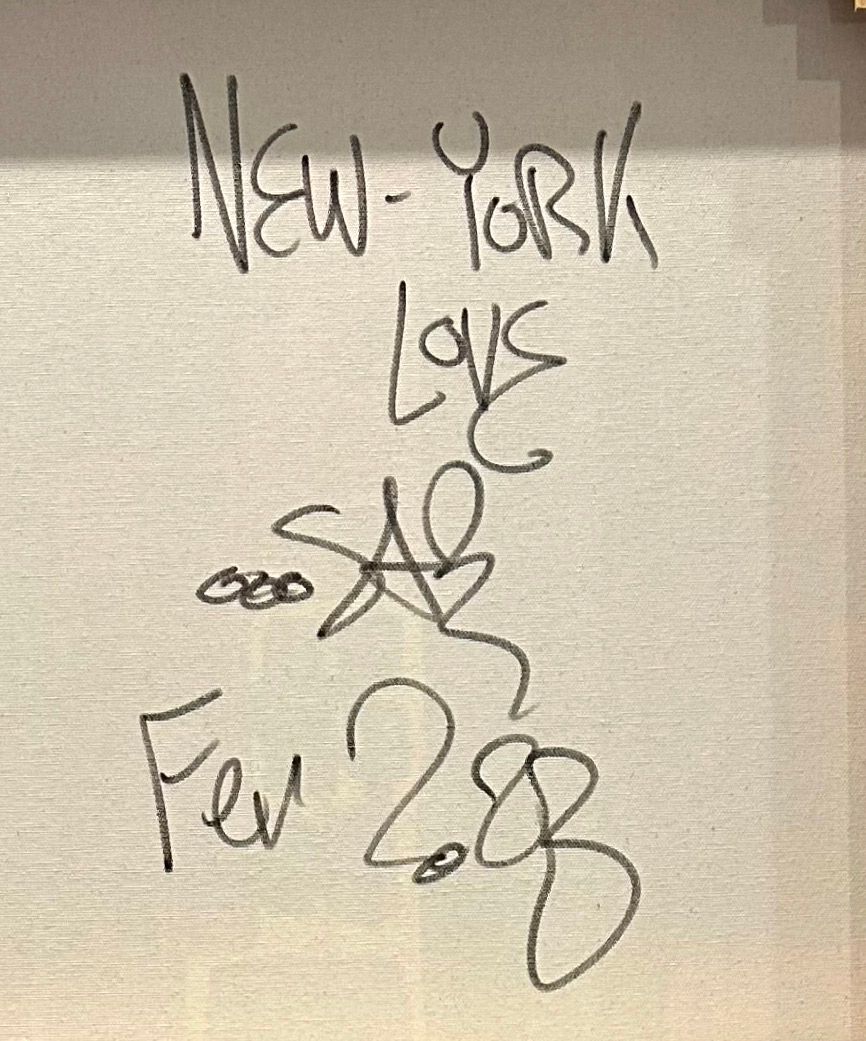 Tableau de RICO SAB a pour titre  New-York love style street pop art dim : RICO SABprix:900