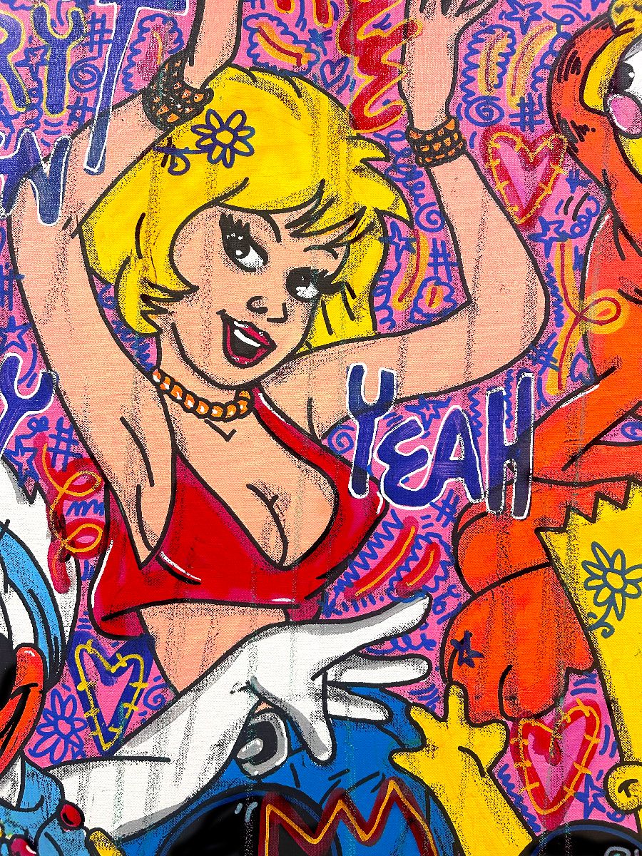 Tableau de RICO SAB a pour titre  Enjoy every moment style street pop art, street art dim : RICO SABprix:950