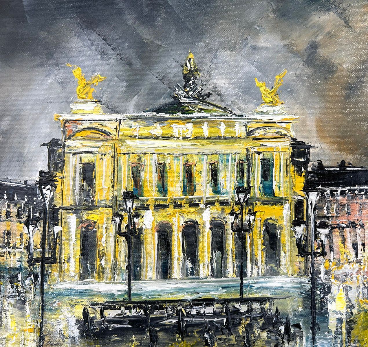 Tableau de PHIL a pour titre  L'opéra, Paris style figuratif dim : PHILprix:350