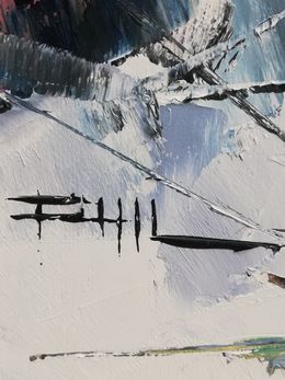 Tableau de PHIL a pour titre  Calanques des Pins style abstrait dim : PHILprix:700