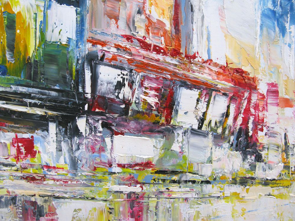 Tableau de PHIL a pour titre  Timesquare style figuratif dim : PHILprix:700