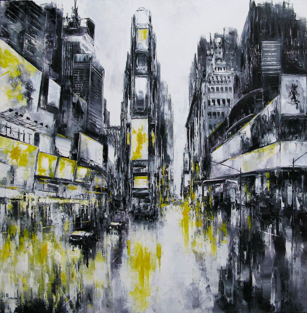 Tableau de PHIL a pour titre  Time Square, NY style figuratif dim : PHILprix:850