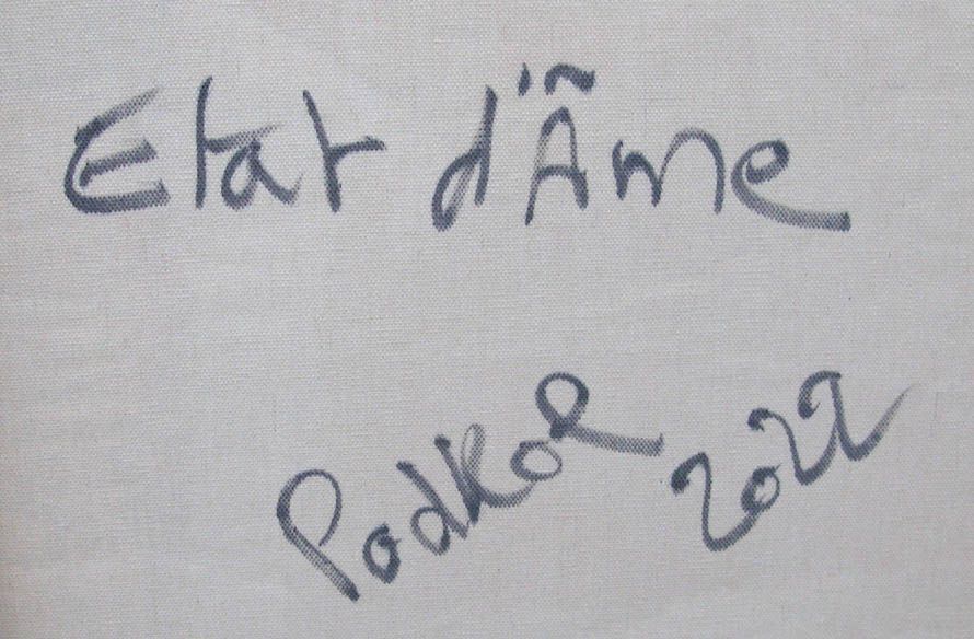 Tableau de PODKOL a pour titre  Etat d'âme style street art dim : PODKOLprix:550