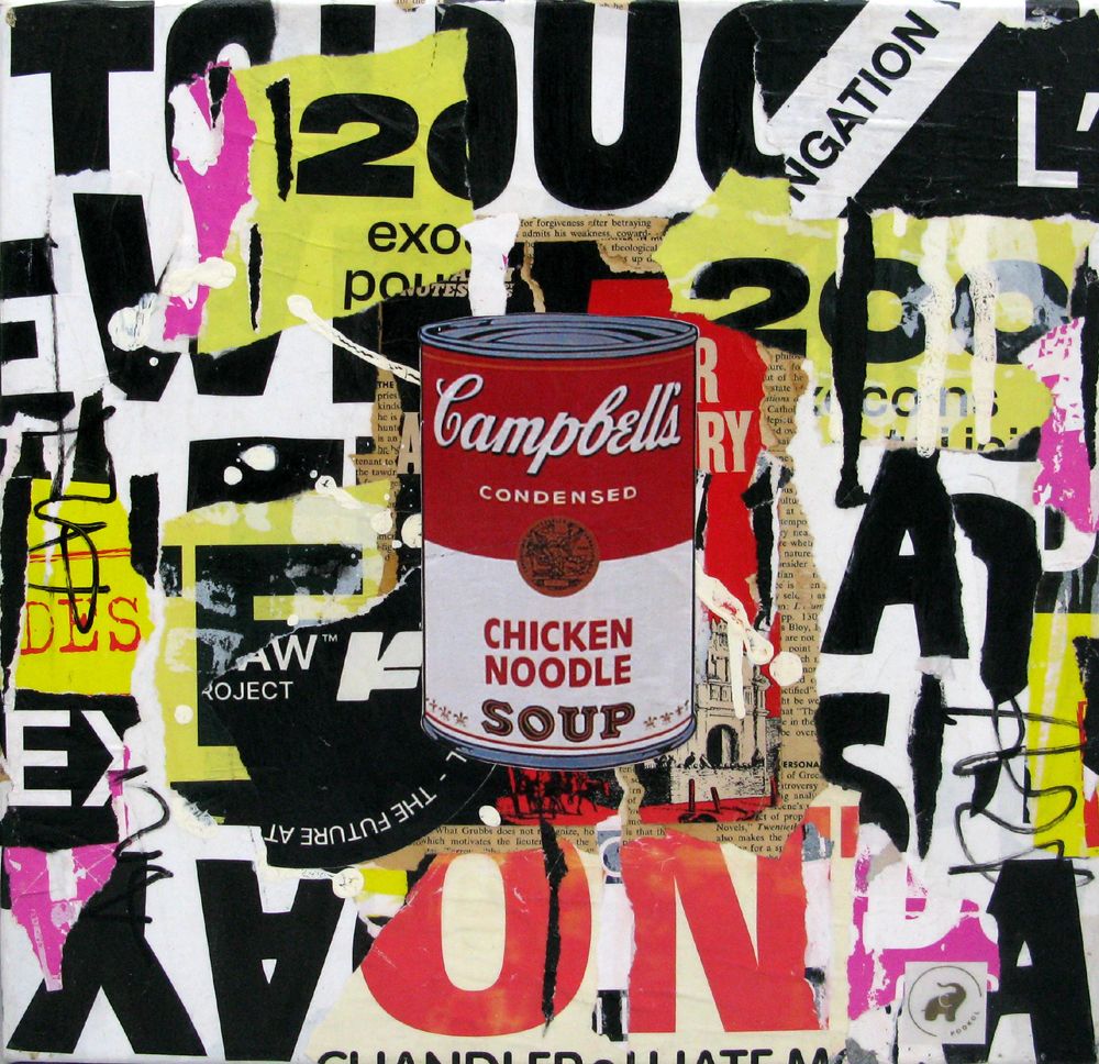 Tableau de PODKOL a pour titre  Power glory style street art dim : PODKOLprix:140