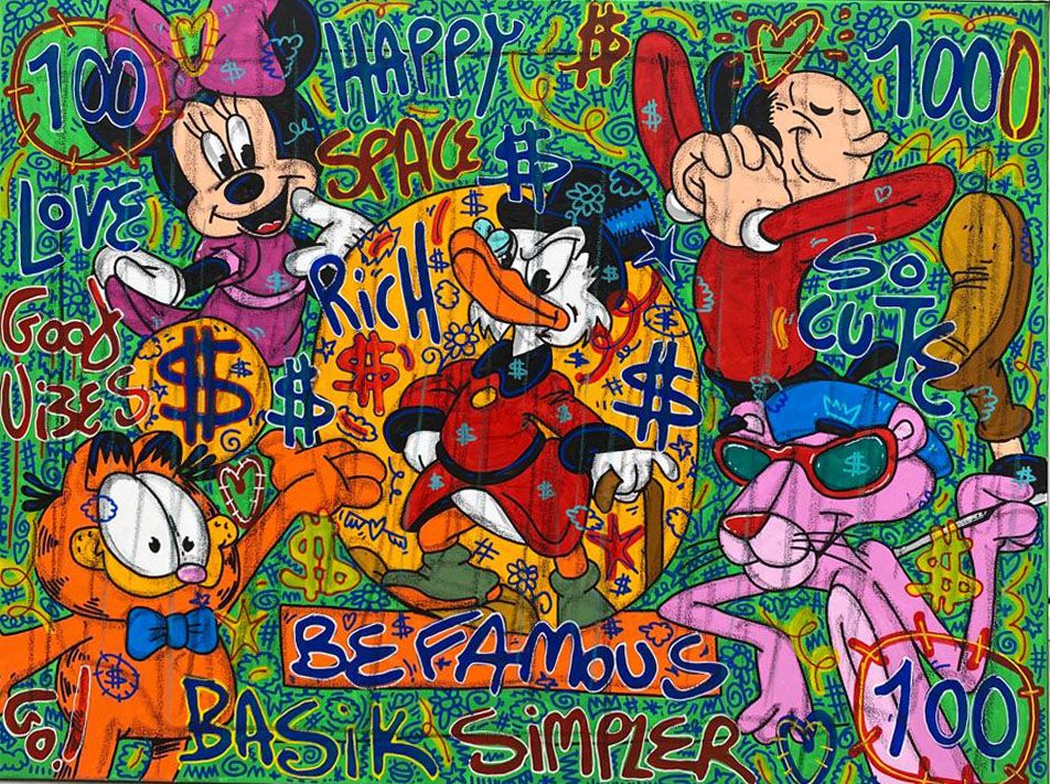 Tableau de RICO SAB a pour titre  1000 $ style street pop art dim : RICO SABprix:950