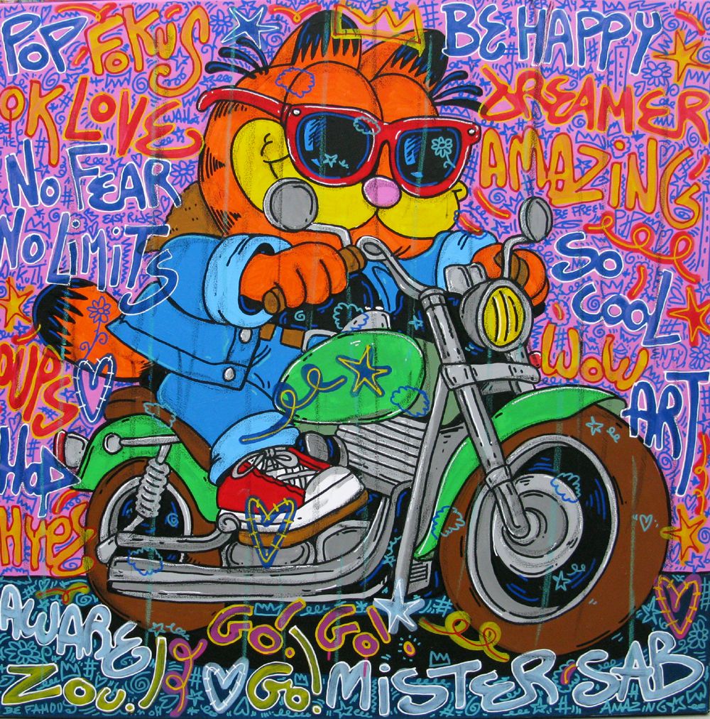 Tableau de RICO SAB a pour titre  Amazing dreamer style street pop art, street art dim : RICO SABprix:950