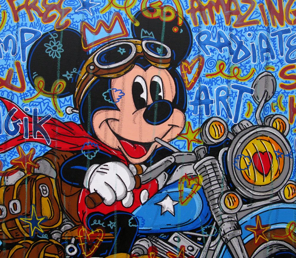 Tableau de RICO SAB a pour titre  Be free...yeah style street pop art, street art dim : RICO SABprix:950
