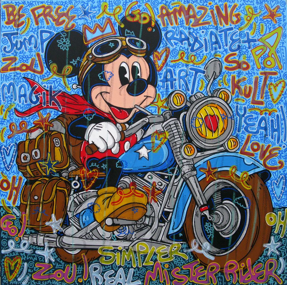 Tableau de RICO SAB a pour titre  Be free...yeah style street pop art, street art dim : RICO SABprix:950