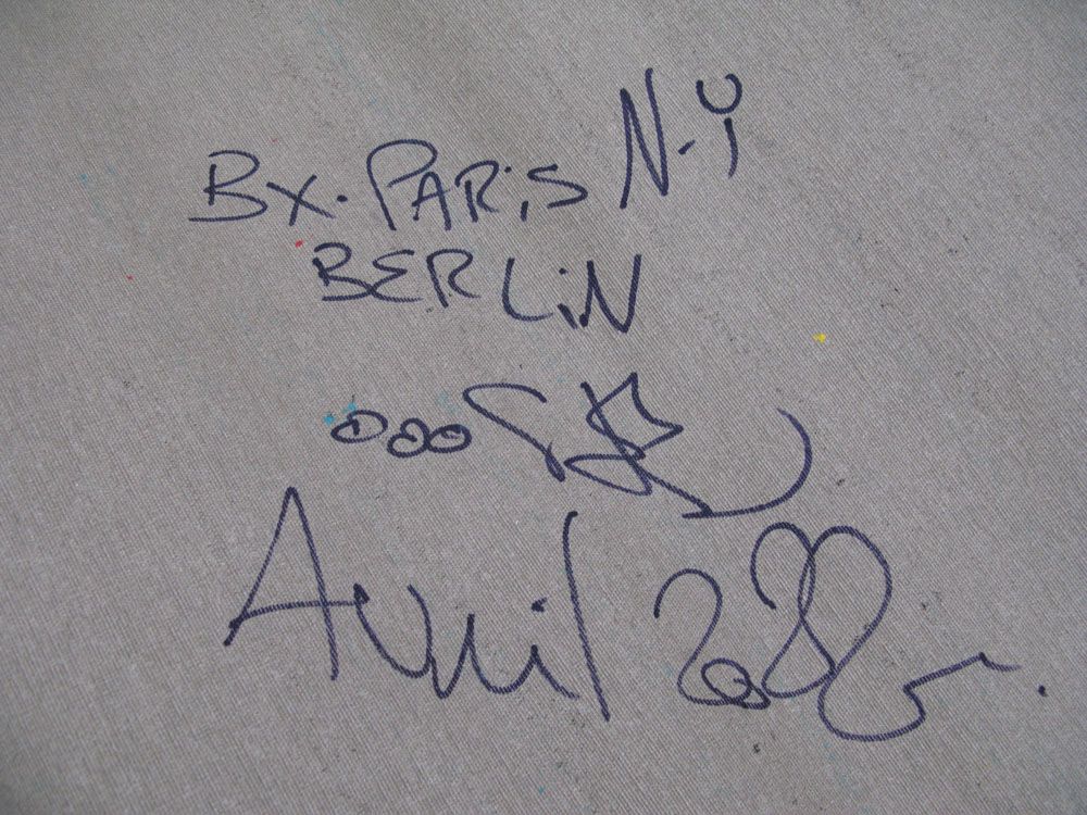 Tableau de RICO SAB a pour titre  BX PARIS NY BERLIN style street pop art dim : RICO SABprix:1900