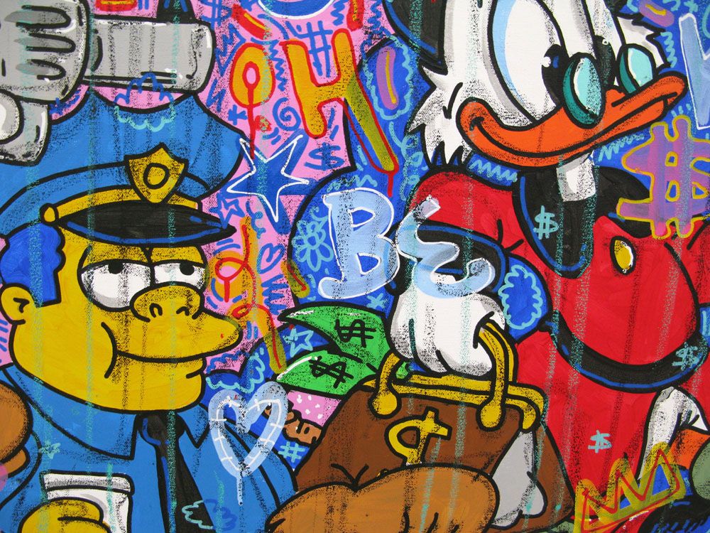 Tableau de RICO SAB a pour titre  KEEP KALM style street pop art dim : RICO SABprix:950
