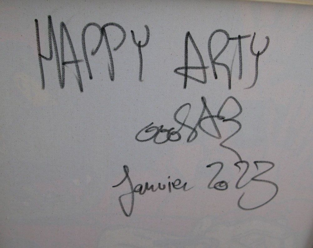 Tableau de RICO SAB a pour titre  HAPPY ARTY style street pop art dim : RICO SABprix:950