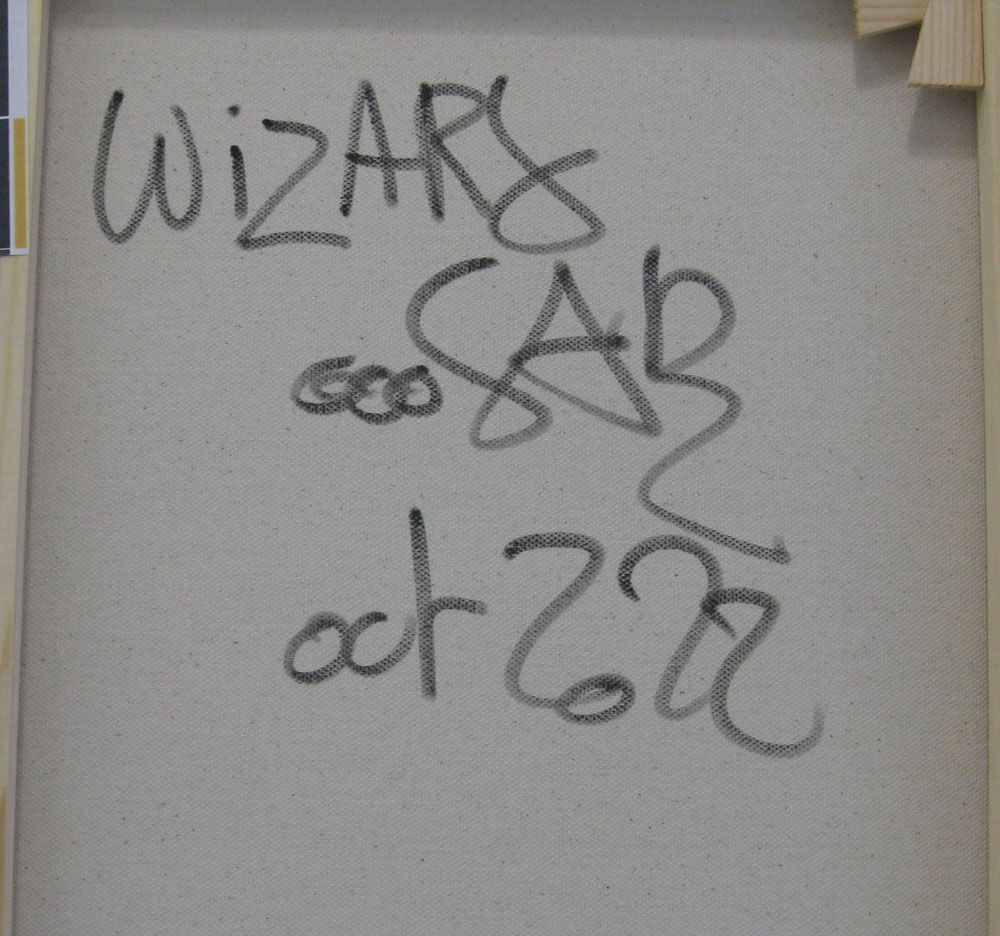 Tableau de RICO SAB a pour titre  WIZARD style graphique dim : RICO SABprix:320