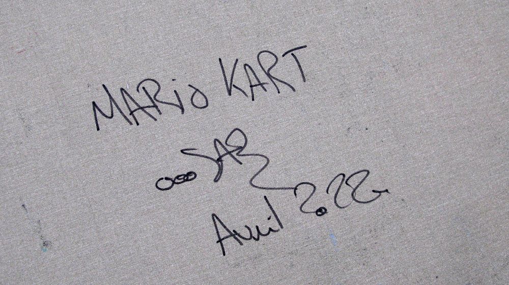 Tableau de RICO SAB a pour titre  MARIO KART style street pop art dim : RICO SABprix:2200
