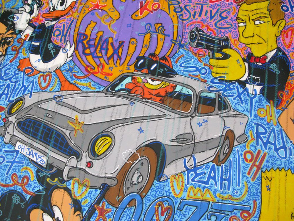 Tableau de RICO SAB a pour titre  OH JAMES style street pop art dim : RICO SABprix:2200