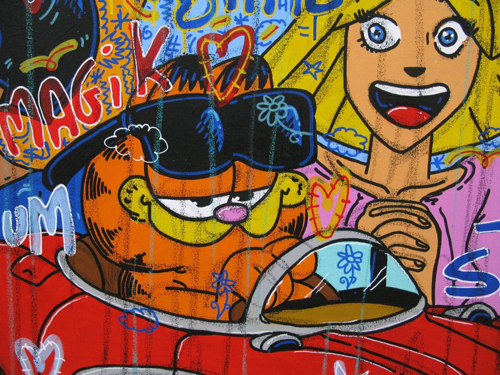 Tableau de RICO SAB a pour titre  MAGIK STYLE style street pop art dim : RICO SABprix:950