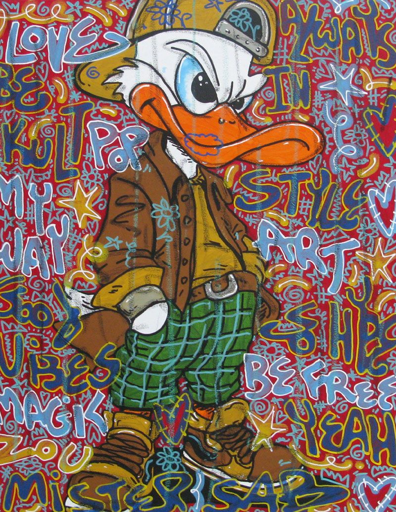 Tableau de RICO SAB a pour titre  Be kult style street pop art dim : RICO SABprix:450