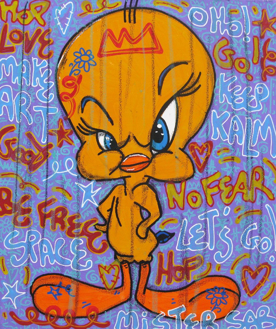 Tableau de RICO SAB a pour titre  Hum style street pop art, street art dim : RICO SABprix:250