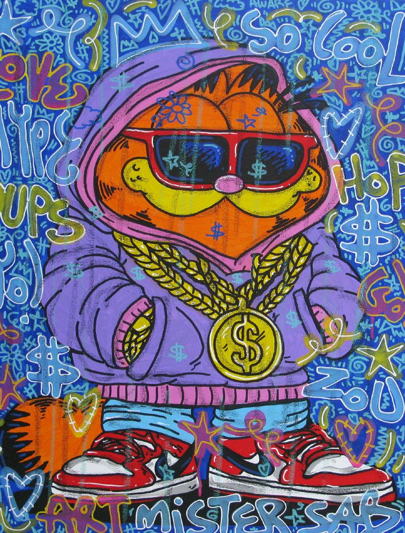 Tableau de RICO SAB a pour titre  So cool style street pop art dim : RICO SABprix:450