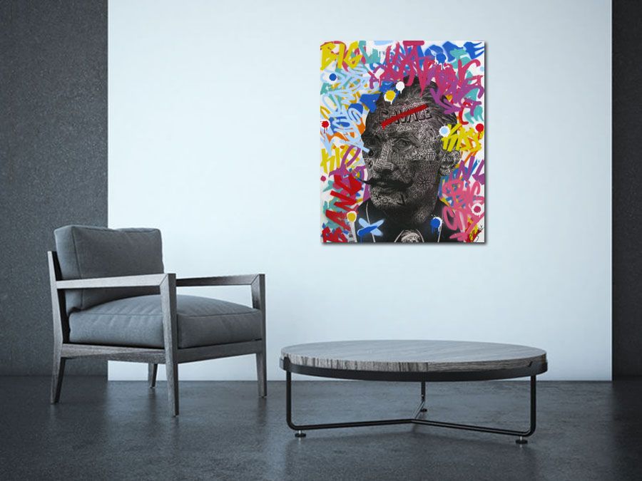 Tableau de RS ARTIST a pour titre  VAN GOGH & DALI style graphique dim : RS ARTISTprix: