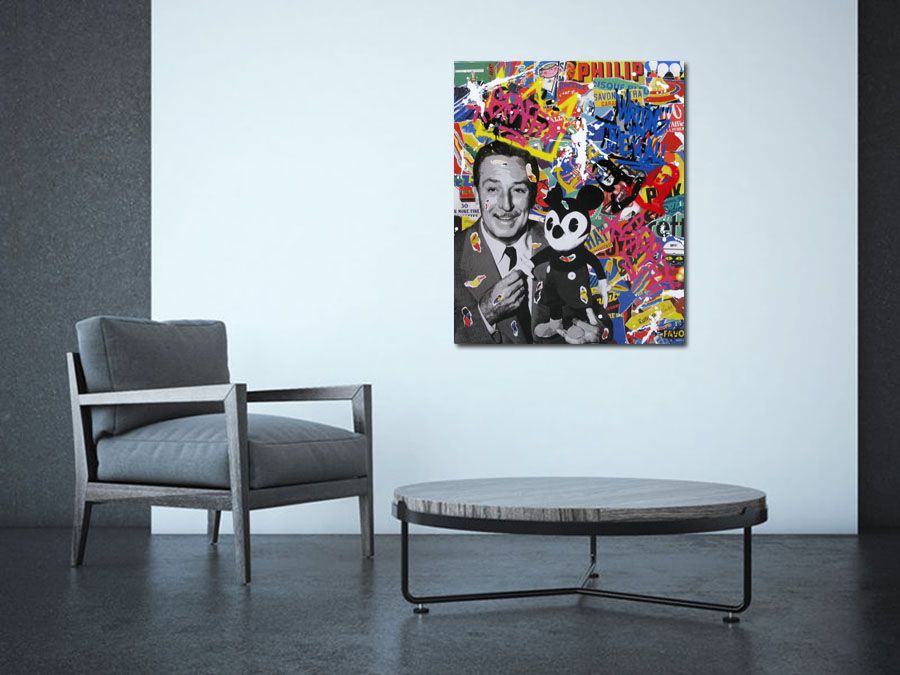 Tableau de RS ARTIST a pour titre  STUFFY WALT style graphique dim : RS ARTISTprix: