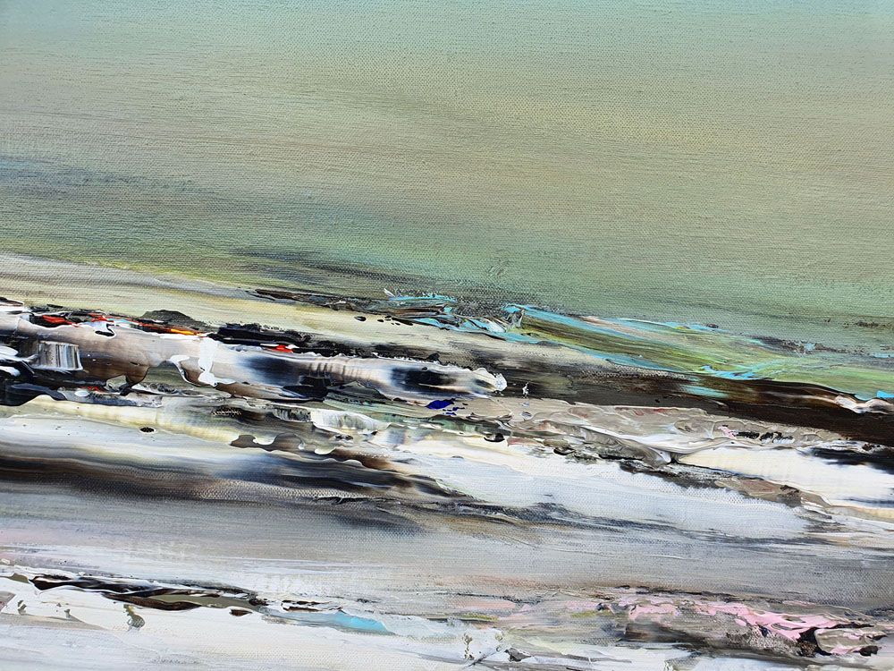 Tableau de RUELLE NICOLAS a pour titre  HIDDEN PLACE style abstrait dim : RUELLE NICOLASprix:1000