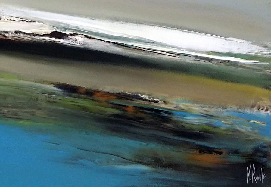 Tableau de RUELLE NICOLAS a pour titre  ODYSSEY style abstrait dim : RUELLE NICOLASprix:1500