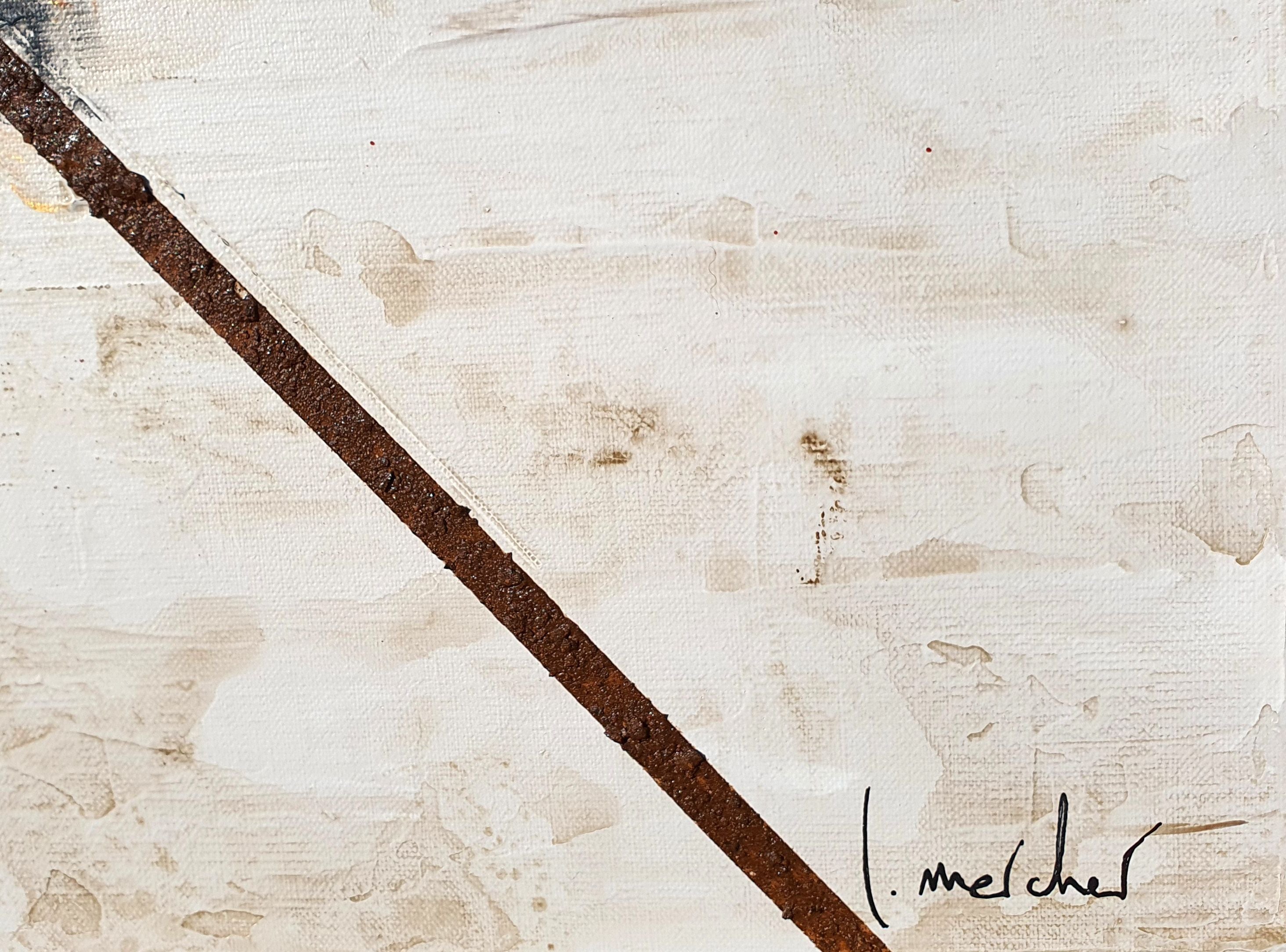 Tableau de LUDOVIC MERCHER a pour titre  Rust cage style abstrait dim : LUDOVIC MERCHERprix:1000