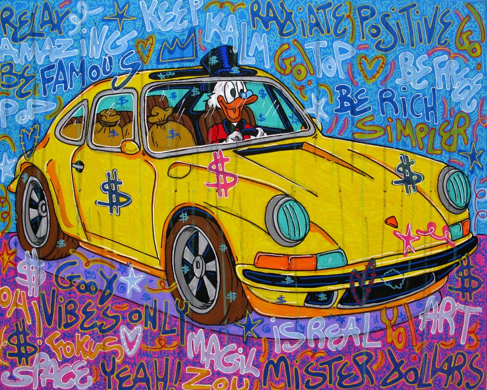 Tableau de RICO SAB a pour titre  Radiate positive style street pop art, street art dim : RICO SABprix:1350