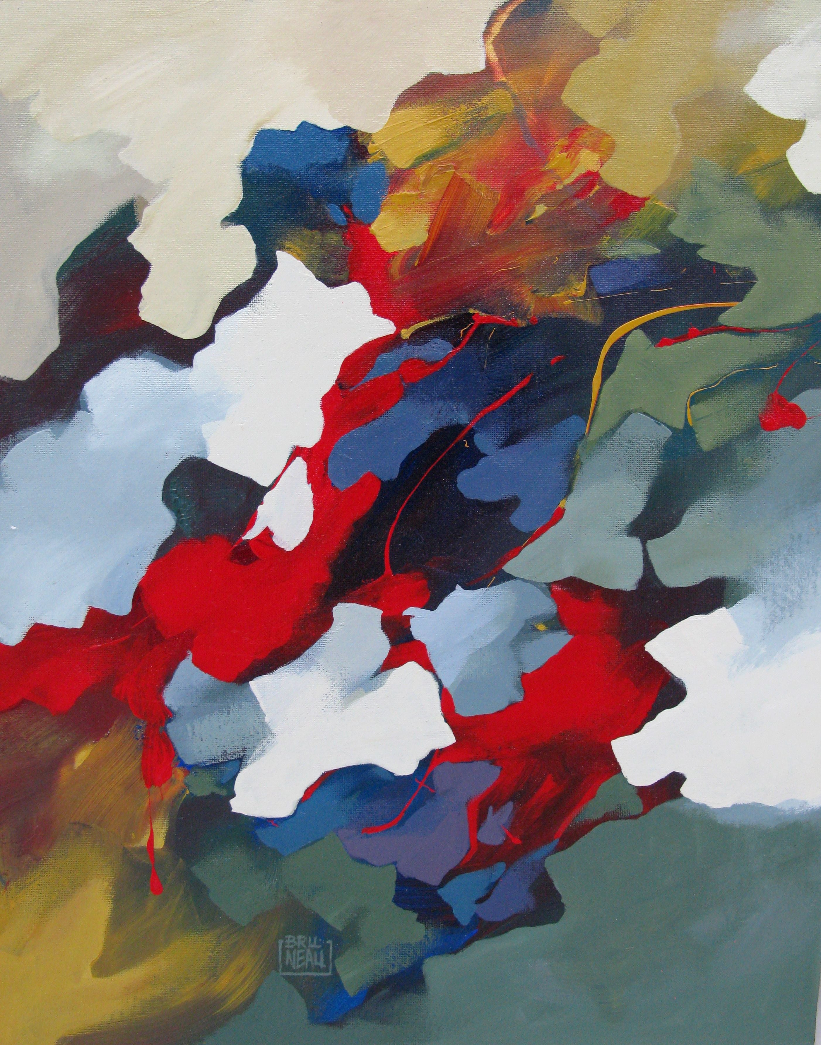 Dessin de BRUNEAU a pour titre  Rat des champs style abstrait dim : BRUNEAUprix:120