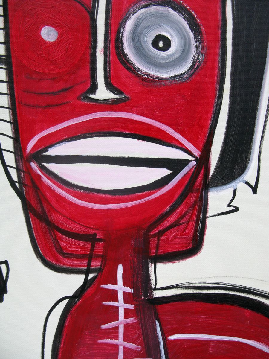 Tableau de Daniel De POLIGNAC a pour titre  Red Monkey style graphique dim : Daniel De POLIGNACprix:600