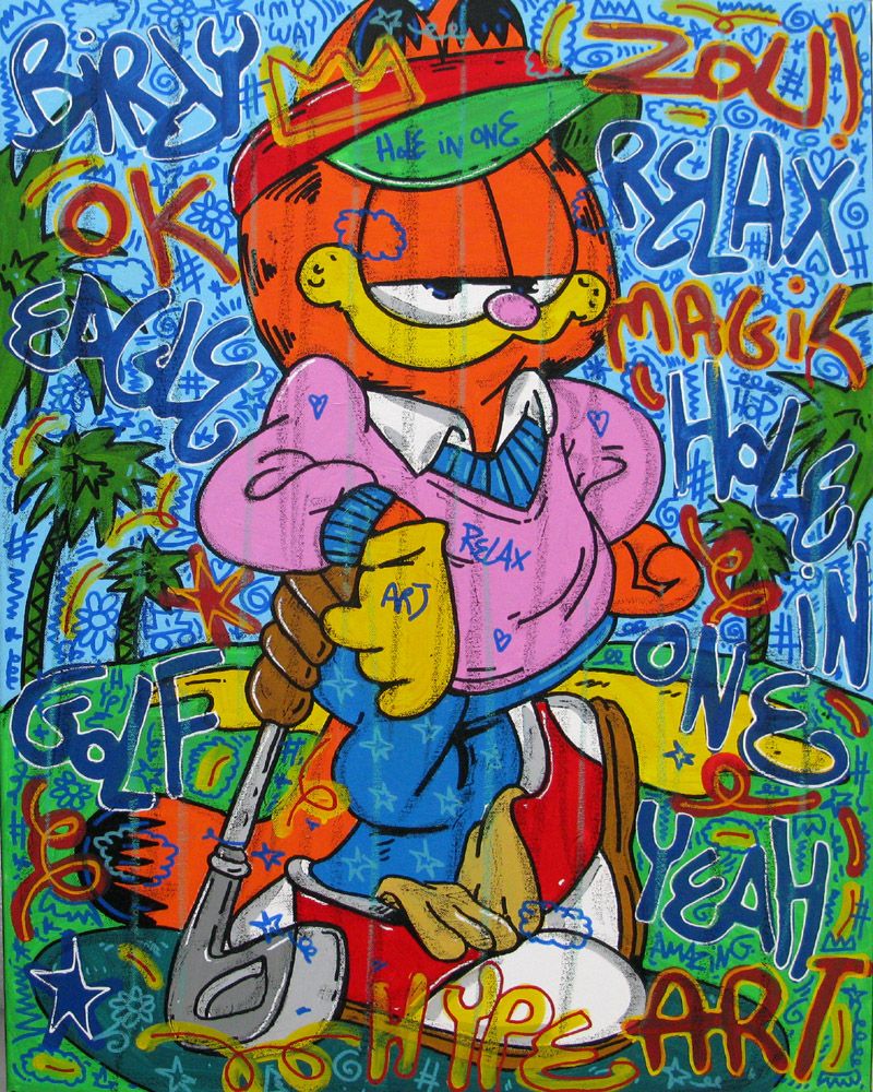 Tableau de RICO SAB a pour titre  Relax style street pop art dim : RICO SABprix:450