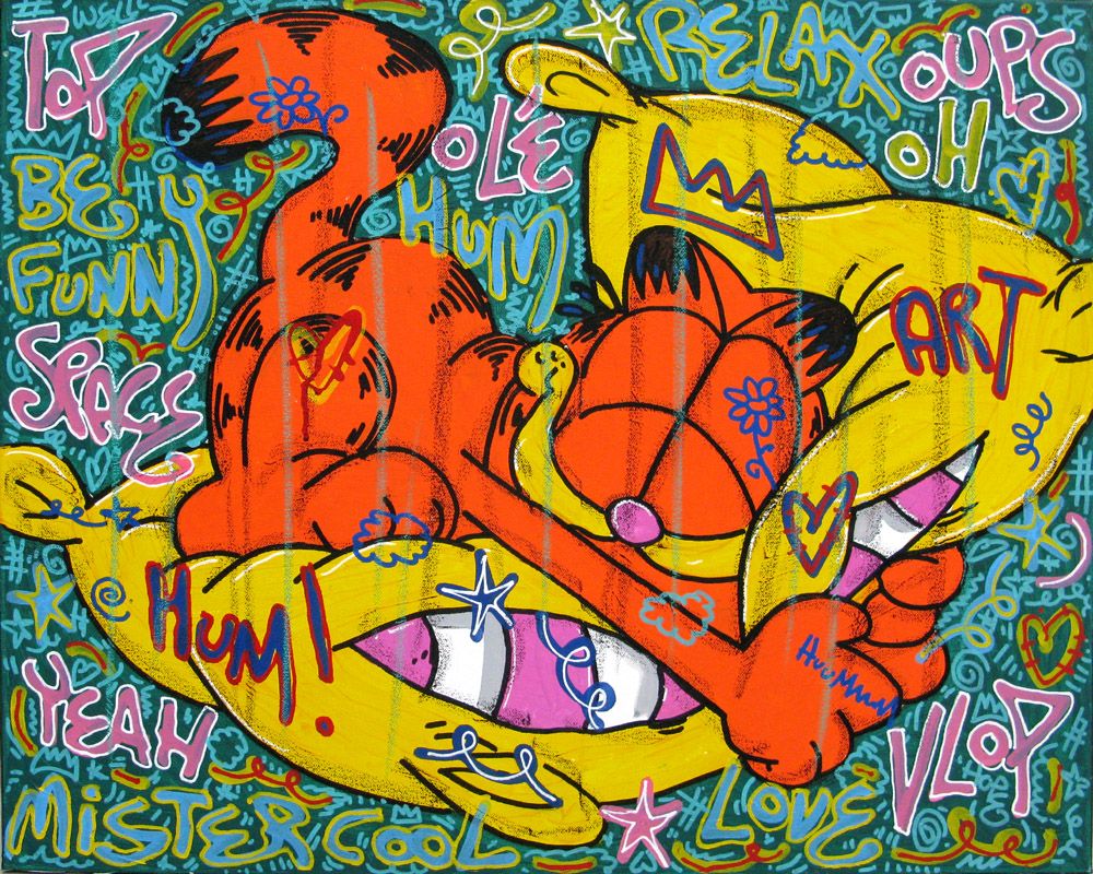 Tableau de RICO SAB a pour titre  Relax style street pop art dim : RICO SABprix:260