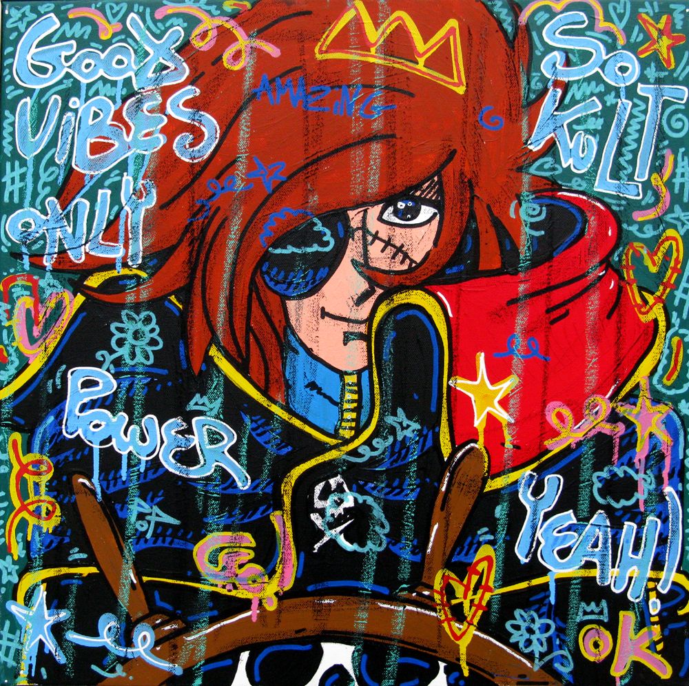 Tableau de RICO SAB a pour titre  Albator style street pop art, street art dim : RICO SABprix:250